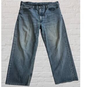 Levis Big Mens 550, relaxed fit Stretch, Med wash, Sz‎ 40/30, hemmed: See desc.
